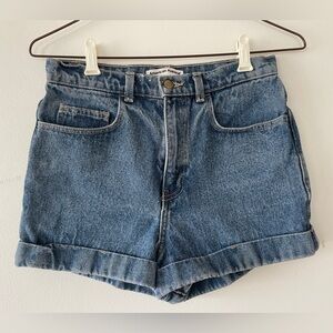 American Apparel High Waisted Denim Shorts Women’s 28